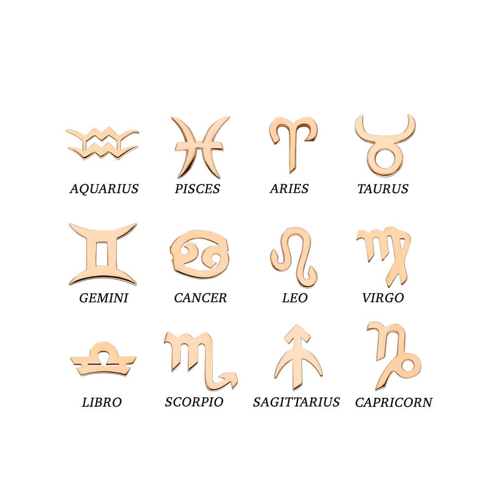 Zodiac Sign Curb Zincir Bileklik - Oğlak Burcu